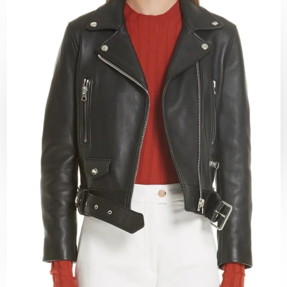 ACNE STUDIOS Leather biker jacket size36 - Picture 15 of 16